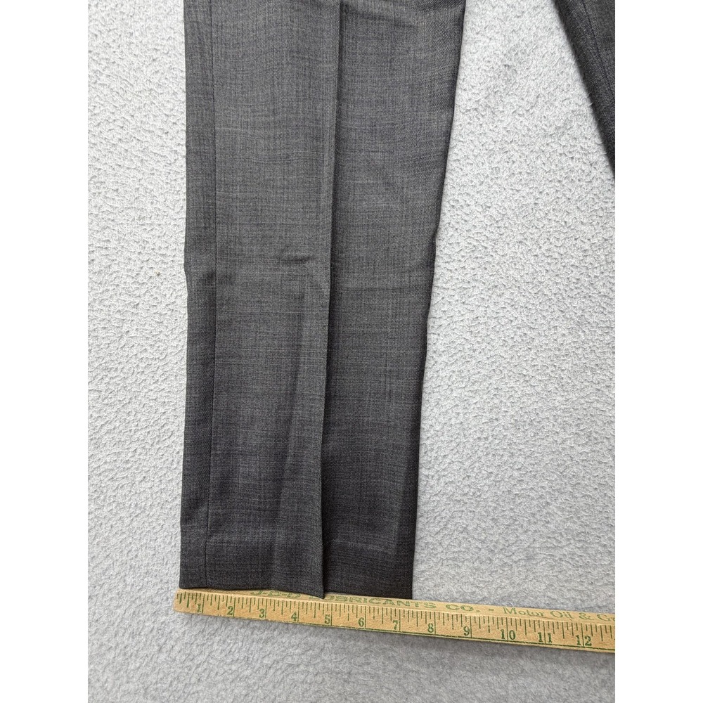 J.Crew Thompson Dress Pants Mens 30x30 Gray Wool Flat Front Lined Office Wear - Picture 4 of 11